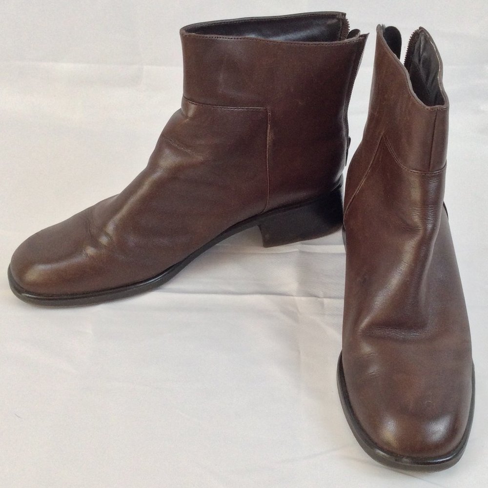 Croft & Barrow Ankle Boots Size 9 1/2M Brown Great Condition